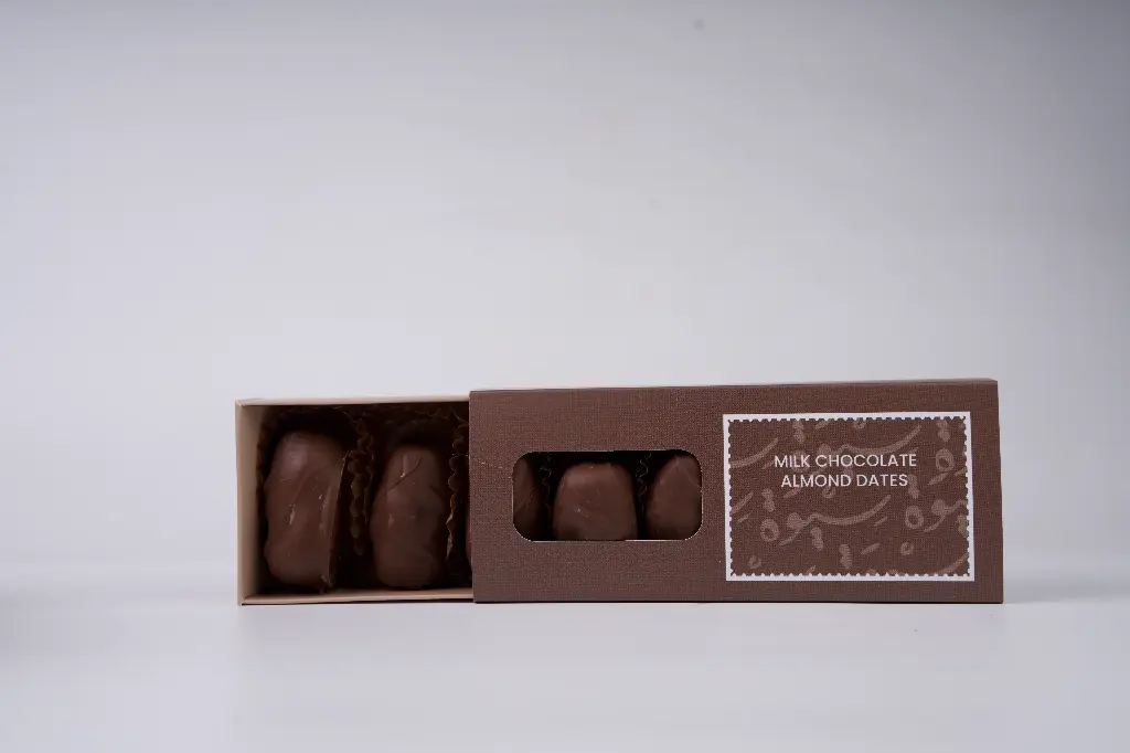 Milk Chocolate Almond Snack Box - Medjool Dates