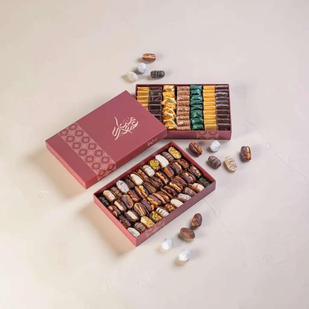 Eid Assortment Box - Stuffed Dates - Belgian Chocolate