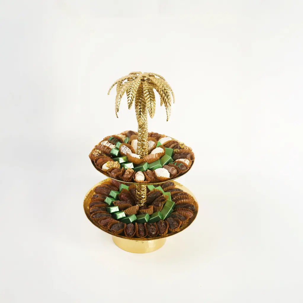 Palm Tree Double Layer Plate